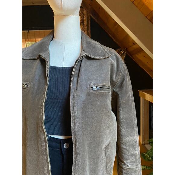 Oiled Leather Jacket Vintage - Picture 10 of 10